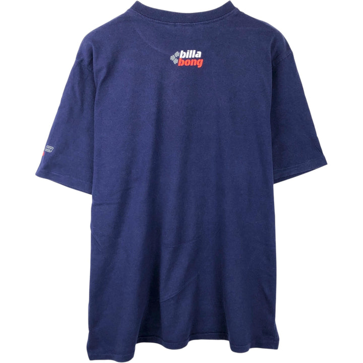 BILLABONG Surf Skate T-Shirt, Size XL (Men's XL equivalent) cotton navy blue type Vintage Second Hand