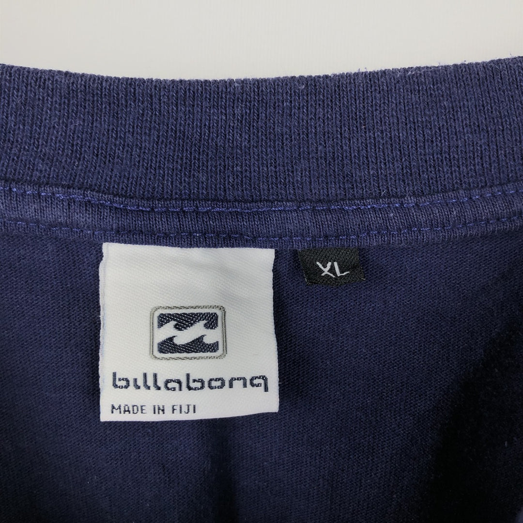 BILLABONG Surf Skate T-Shirt, Size XL (Men's XL equivalent) cotton navy blue type Vintage Second Hand