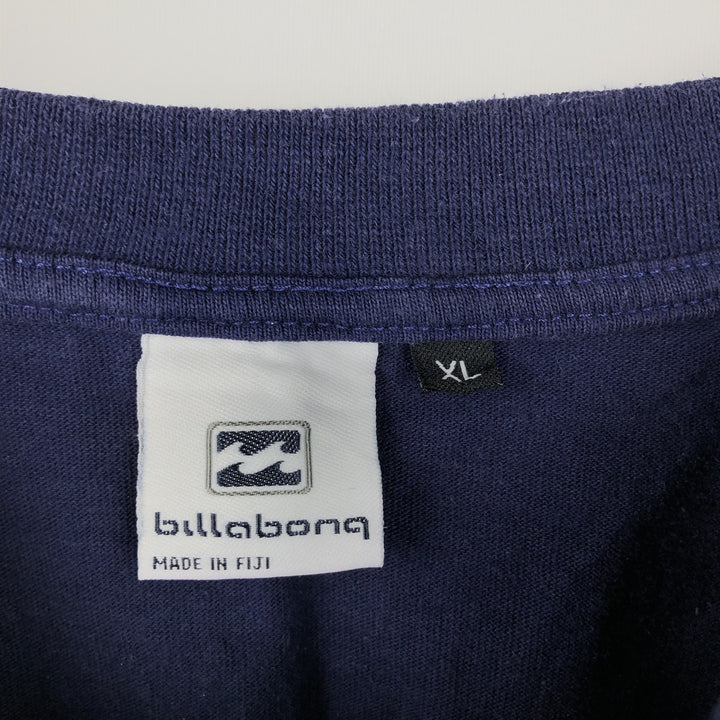 BILLABONG Surf Skate T-Shirt, Size XL (Men's XL equivalent) cotton navy blue type Vintage Second Hand