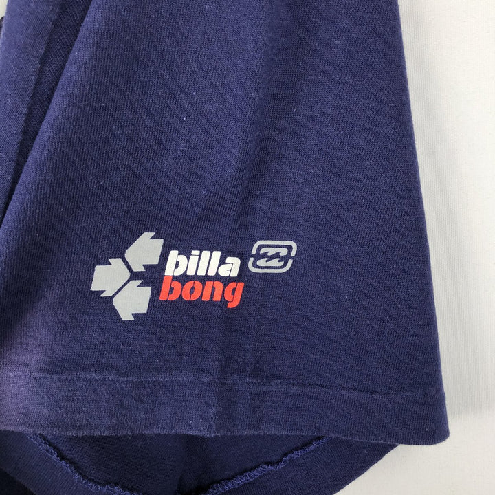 BILLABONG Surf Skate T-Shirt, Size XL (Men's XL equivalent) cotton navy blue type Vintage Second Hand