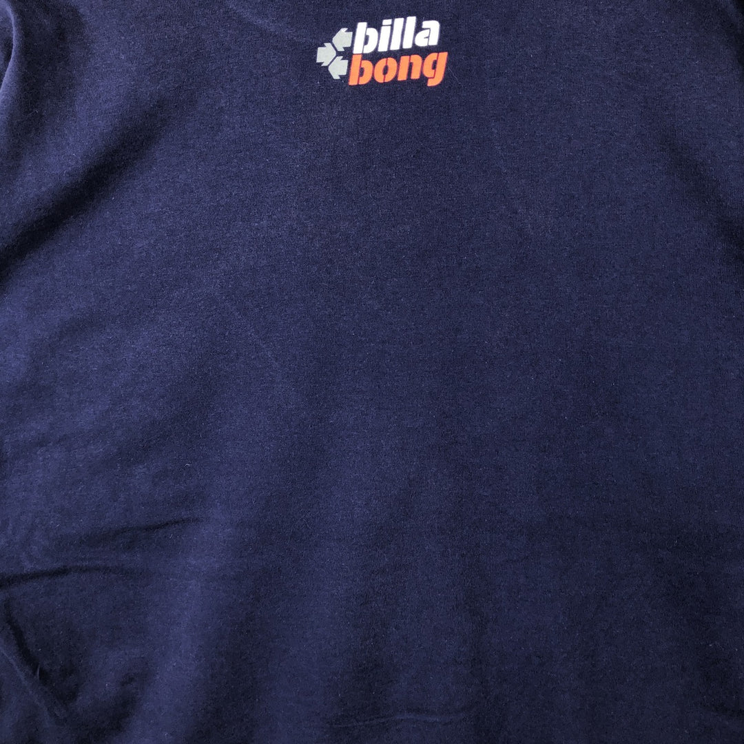 BILLABONG Surf Skate T-Shirt, Size XL (Men's XL equivalent) cotton navy blue type Vintage Second Hand
