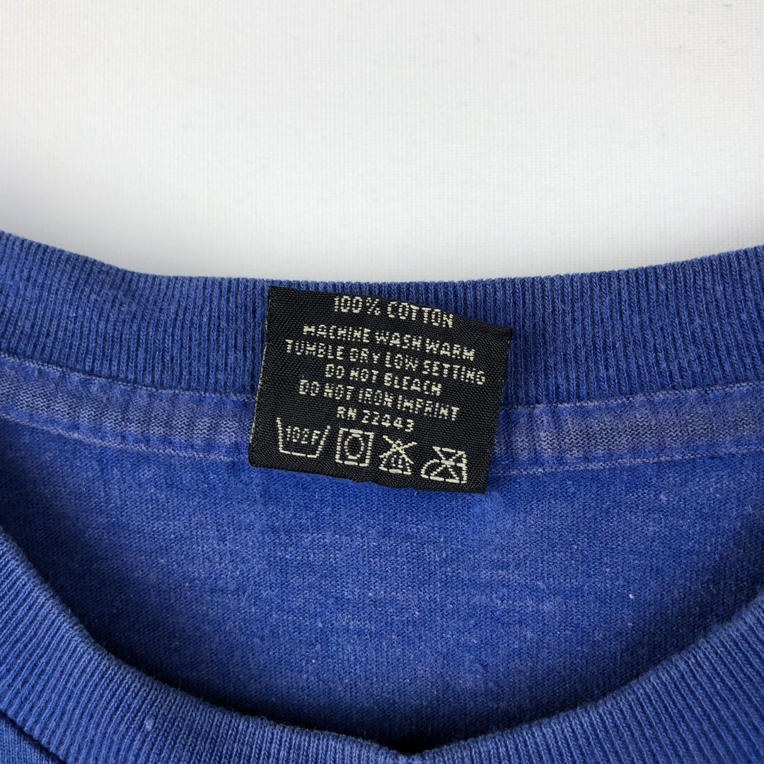 90'S Quiksilver Dragon Pattern Surf Skate T-Shirt, Men's XL (approx.), Vintage cotton blue type Vintage Second Hand