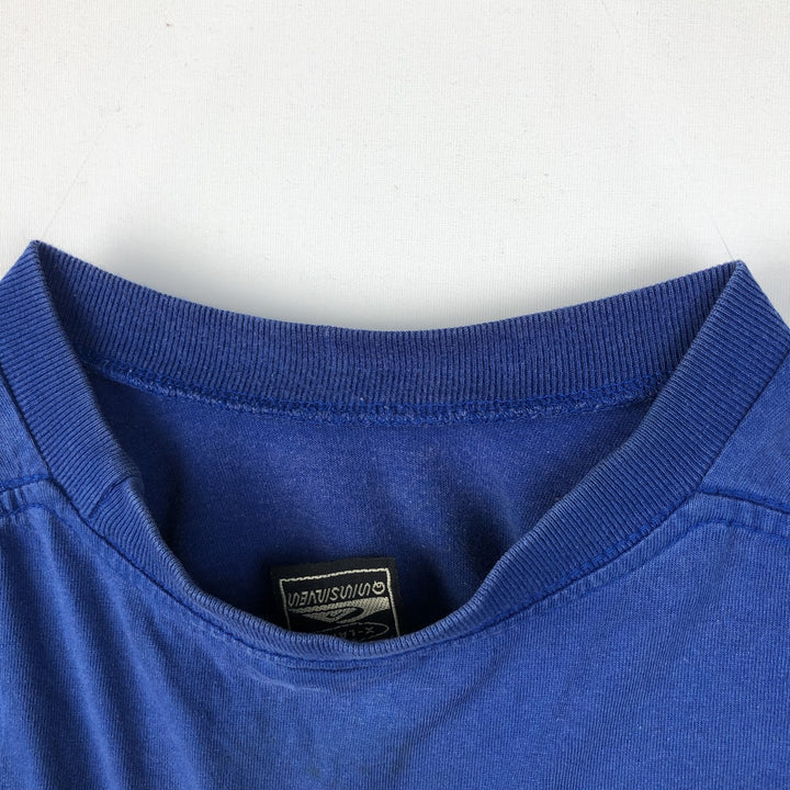 90'S Quiksilver Dragon Pattern Surf Skate T-Shirt, Men's XL (approx.), Vintage cotton blue type Vintage Second Hand