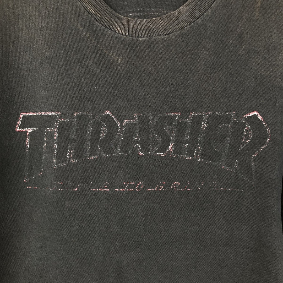 INDEPENDENT THRASHER Surf Skate T-Shirt, Men's Size M (approx.) unclear black type Vintage Second Hand