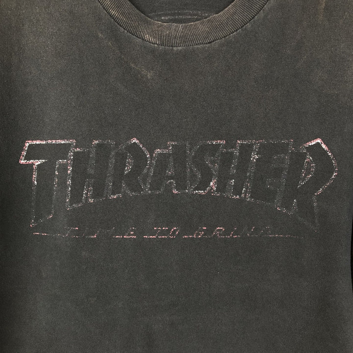 INDEPENDENT THRASHER Surf Skate T-Shirt, Men's Size M (approx.) unclear black type Vintage Second Hand