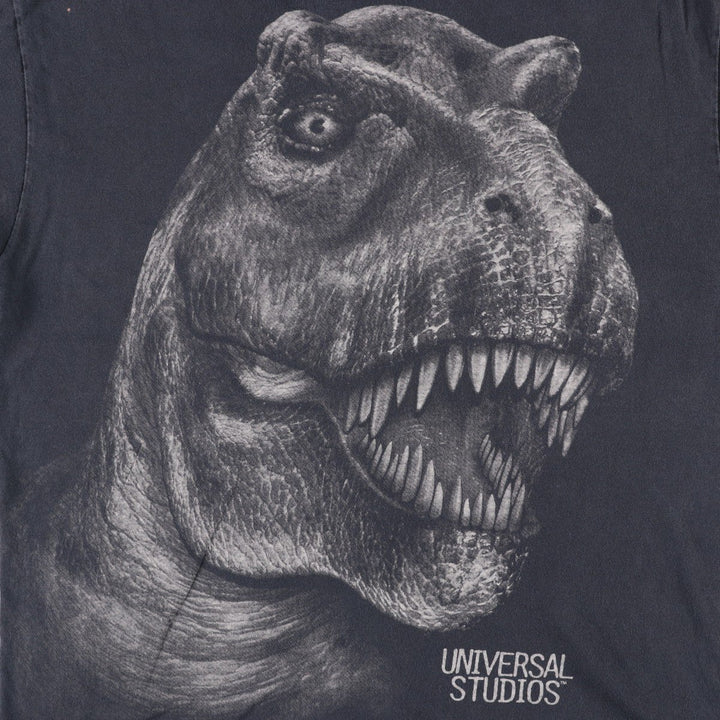 UNIVERSAL STUDIOS Advertising T-Shirt, Men's Size XL (approx.) unclear black type Vintage Second Hand