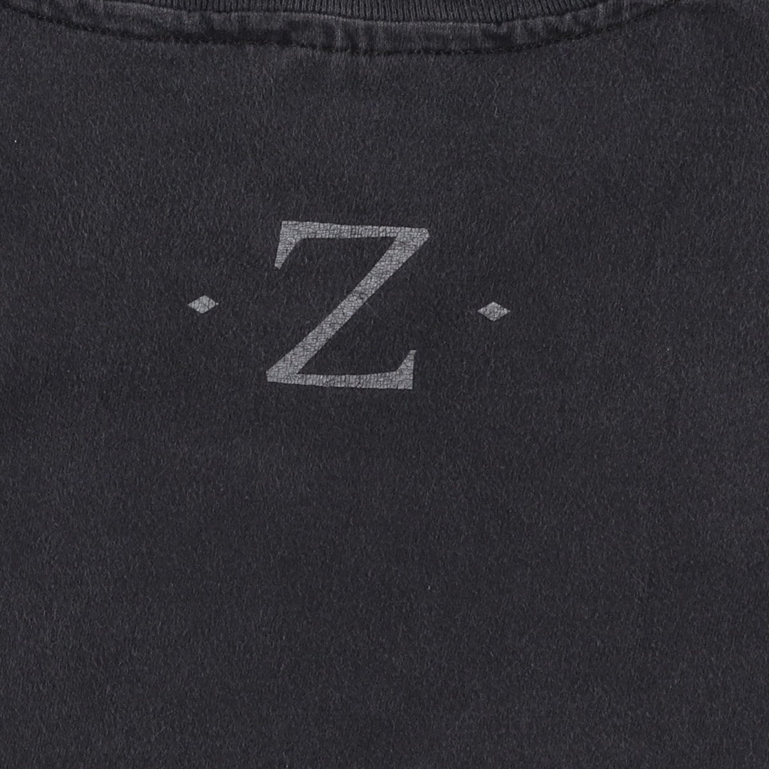 90'S Hanes BEEFY-T ZABIAN Advertising T-Shirt, Made in USA, Men's XL equivalent, Vintage cotton black type Vintage Second Hand