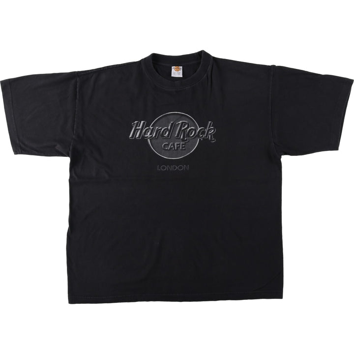 HARD ROCK CAFE Advertising T-Shirt, Size XL (Men's XL equivalent) cotton black type Vintage Second Hand
