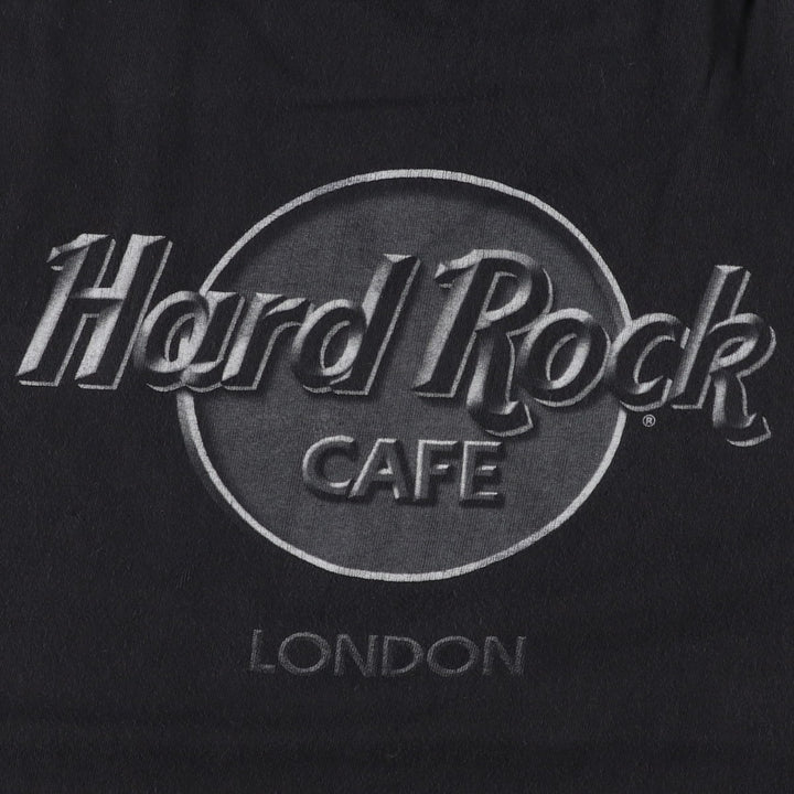 HARD ROCK CAFE Advertising T-Shirt, Size XL (Men's XL equivalent) cotton black type Vintage Second Hand