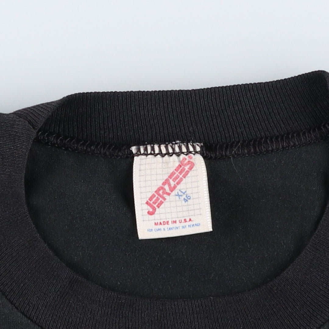 80s-90'S Jerzees SUMERDUCK TRADING CO. Advertising T-shirt, Made in USA, Men's XL equivalent, Vintage cotton black type Vintage Second Hand