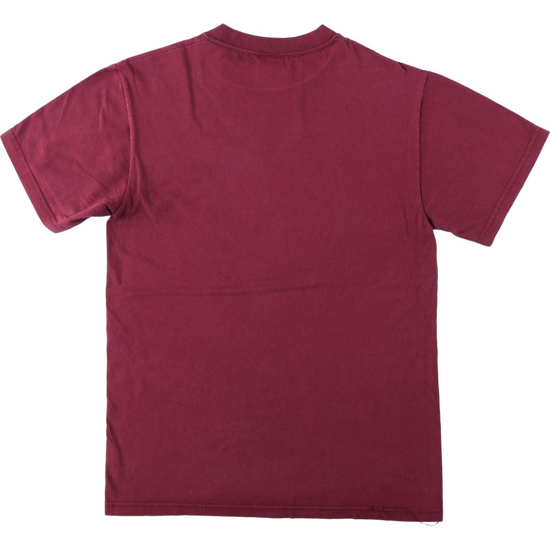 Planet Hollywood advertising T-shirt, made in the USA, men's size S (equivalent). cotton wine-red Vintage Second Hand
