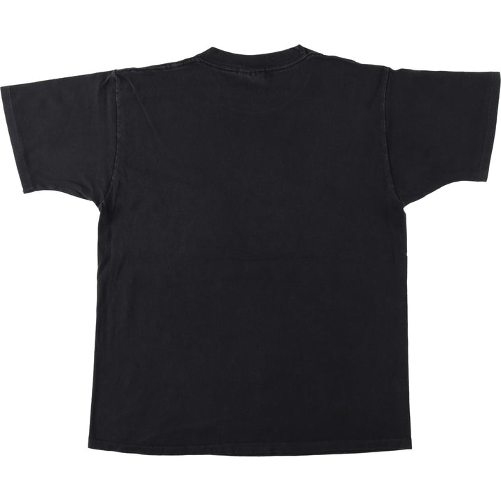 ~90'S Hard Rock Cafe Print Advertising T-Shirt, Made in USA, Men's Size L (approx.), Vintage cotton black type Vintage Second Hand