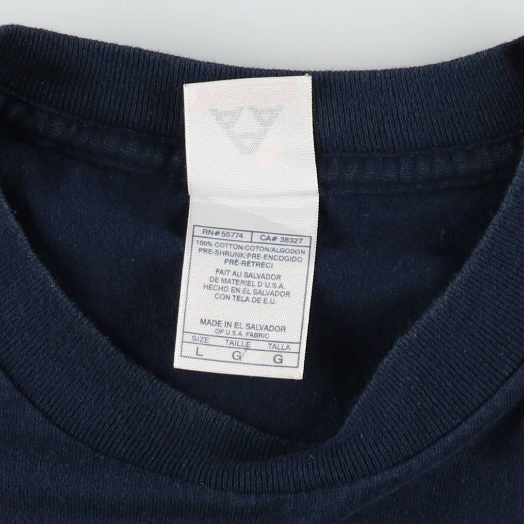 ALSTYLE BUBBA GUMP SHRIMP Advertising T-Shirt (Men's Size L) cotton navy blue type Vintage Second Hand