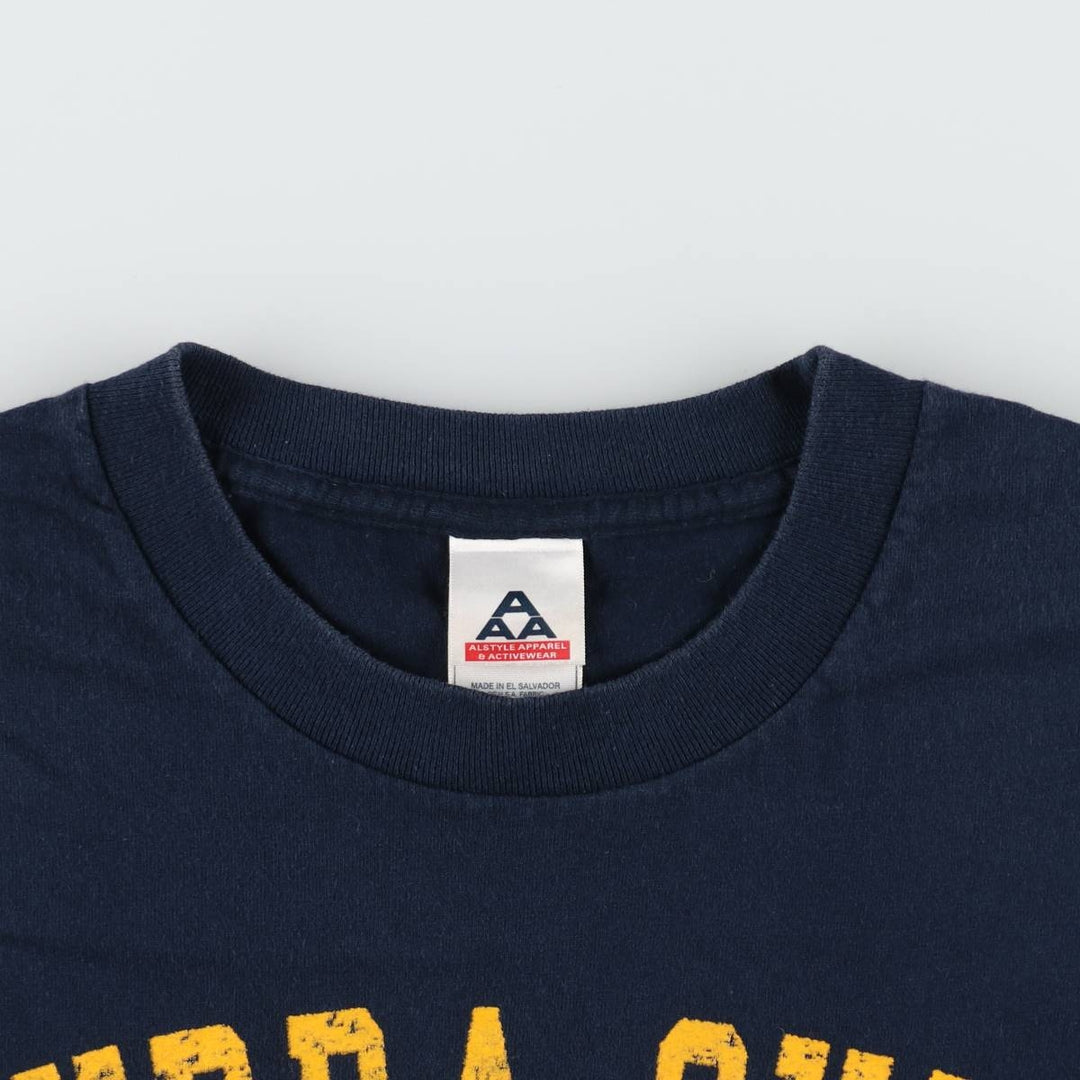 ALSTYLE BUBBA GUMP SHRIMP Advertising T-Shirt (Men's Size L) cotton navy blue type Vintage Second Hand