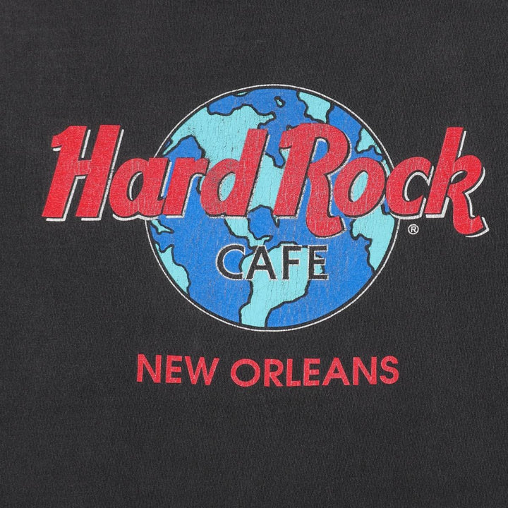 HARD ROCK CAFE Hard Rock Cafe Advertising T-shirt Made in USA Men's XL cotton Charcoal Vintage Second Hand