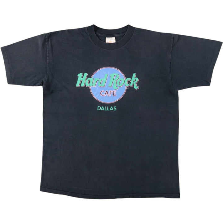 90'S HARD ROCK CAFE Hard Rock Cafe Advertising T-shirt Made in USA Men's XL Vintage cotton Charcoal Vintage Second Hand