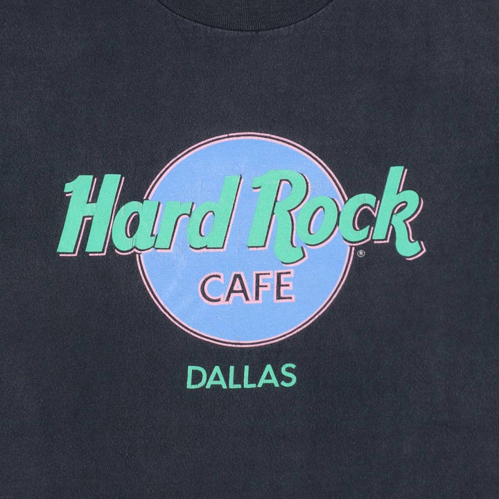 90'S HARD ROCK CAFE Hard Rock Cafe Advertising T-shirt Made in USA Men's XL Vintage cotton Charcoal Vintage Second Hand
