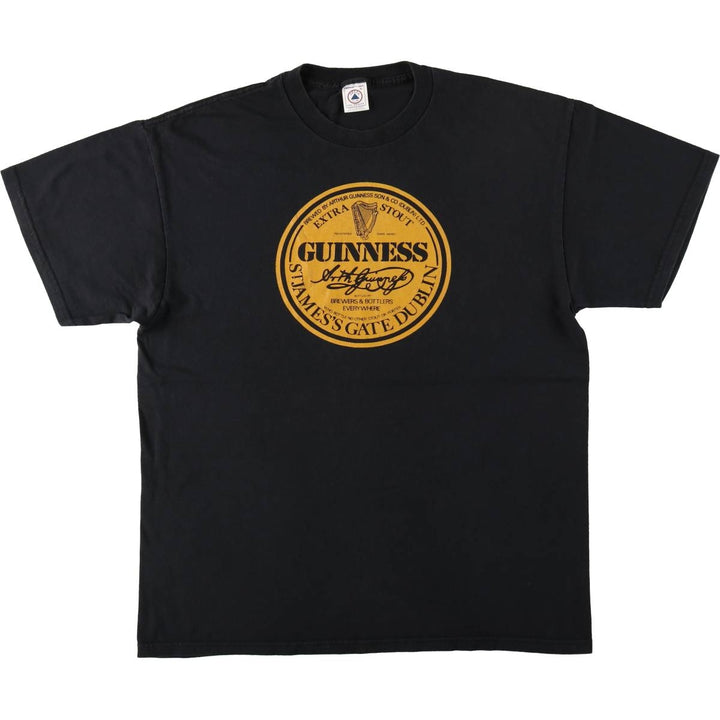 Delta Pro Weight Guinness Extra Stout Advertising T-Shirt (Men's XL equivalent) cotton black type Vintage Second Hand