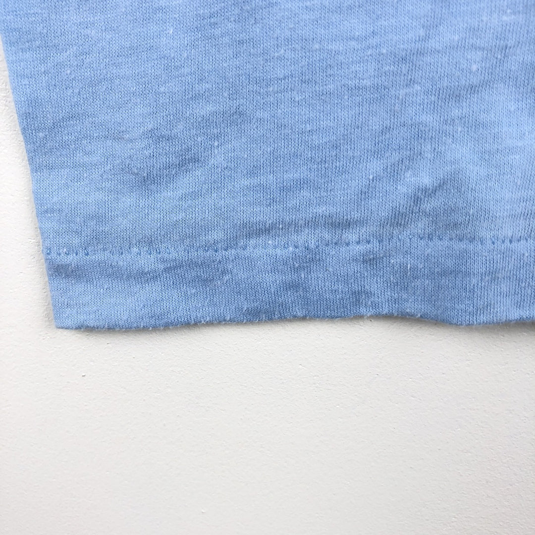 ~90'S Path CORONA EXTRA Advertising T-Shirt, Made in USA, Vintage polyester Blue type light blue Vintage Second Hand