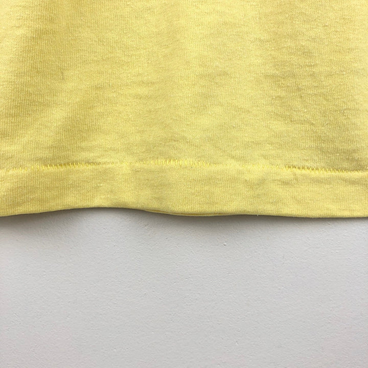 90'S ONEITA Advertising T-Shirt, Made in USA, Men's XL, Vintage polyester yellow type Vintage Second Hand
