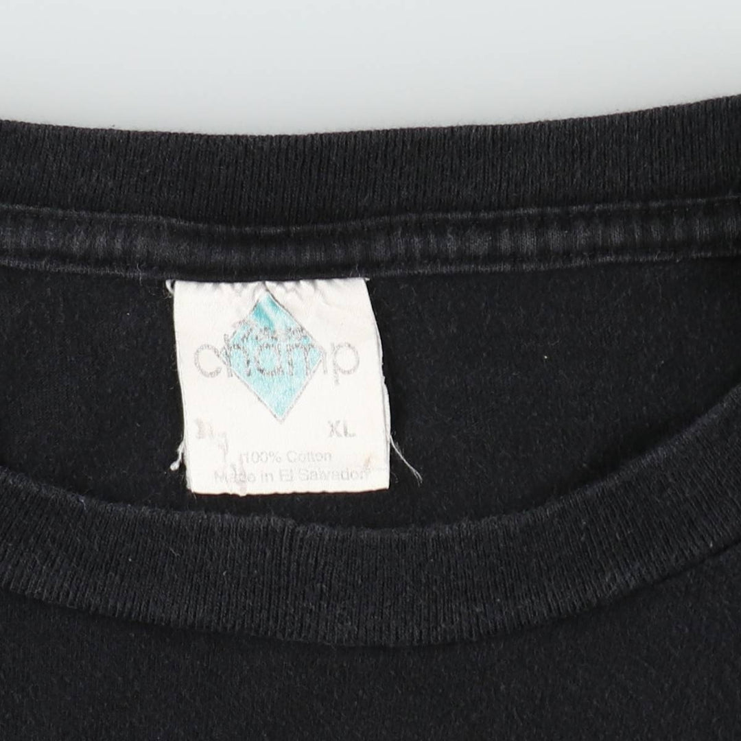 ~2000'S CHAMP REBEL YELL 101 Advertising T-Shirt, Men's XL equivalent cotton black type Vintage Second Hand