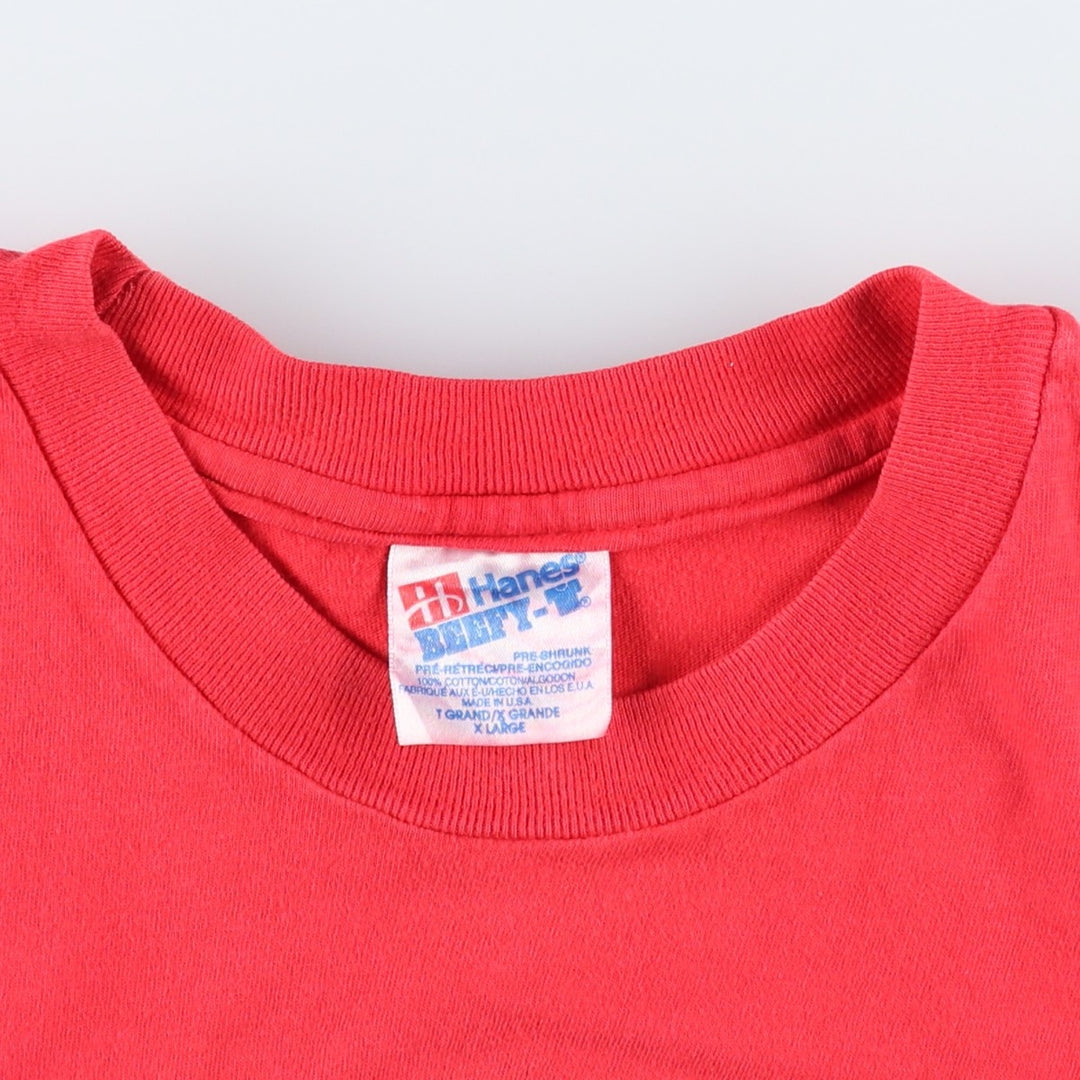 90'S Hanes PETE'S Wicked Ale Advertising T-Shirt, Made in USA, Men's XL equivalent, Vintage cotton red type Vintage Second Hand