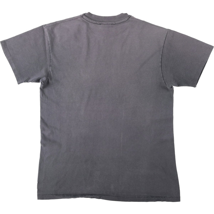 80'S Hanes BEEFY-T Blue Tag STEADICAM Advertising T-Shirt, Made in USA, Men's Size L (Equivalent), Vintage cotton Charcoal Vintage Second Hand