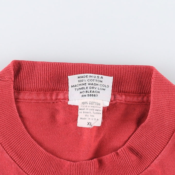 ~90'S FMF SO.CALIF. Advertising T-shirt, Made in USA, Men's XL equivalent, Vintage cotton red type Vintage Second Hand
