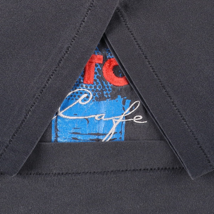 ~90'S Motown Advertising T-shirt, Made in USA, Men's Size L (approx.), Vintage cotton black type Vintage Second Hand