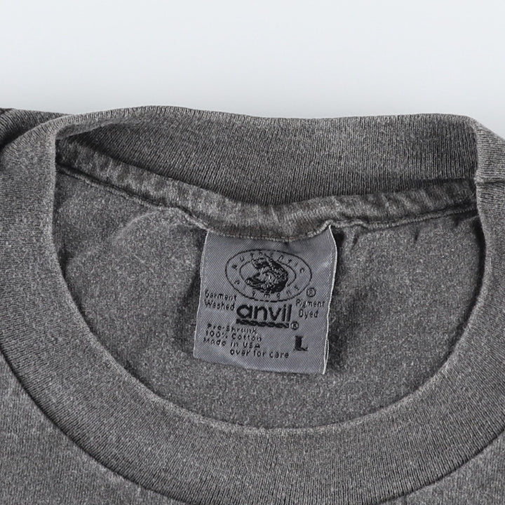 Anvil Coronary Approval Advertising T-Shirt, Made in USA, Men's Size L (approx.) cotton Charcoal Vintage Second Hand