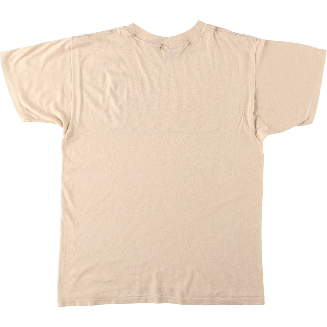 80'S Dunkin' Donuts Advertising T-Shirt, Made in USA, Men's Size M (approx.), Vintage polyester Beige type Vintage Second Hand