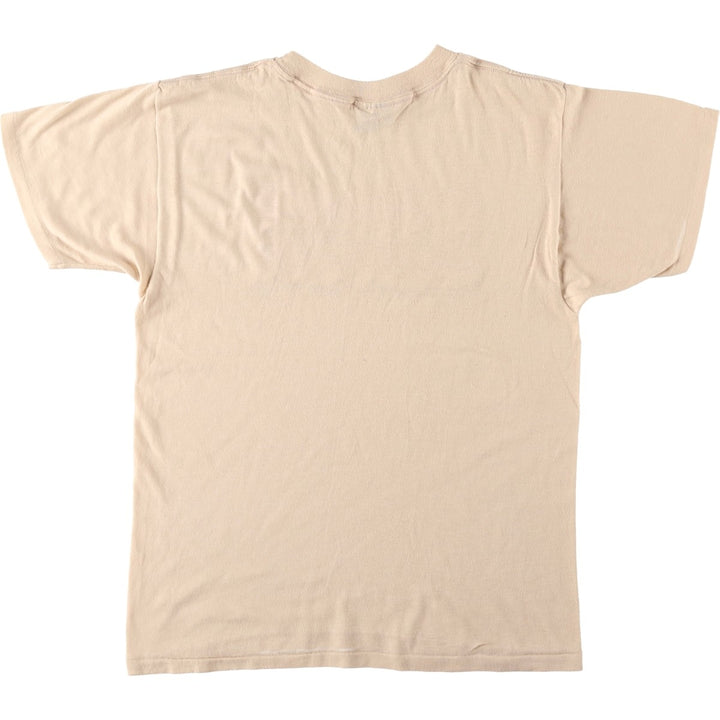 80'S Dunkin' Donuts Advertising T-Shirt, Made in USA, Men's Size M (approx.), Vintage polyester Beige type Vintage Second Hand