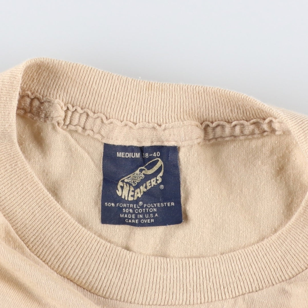 80'S Dunkin' Donuts Advertising T-Shirt, Made in USA, Men's Size M (approx.), Vintage polyester Beige type Vintage Second Hand