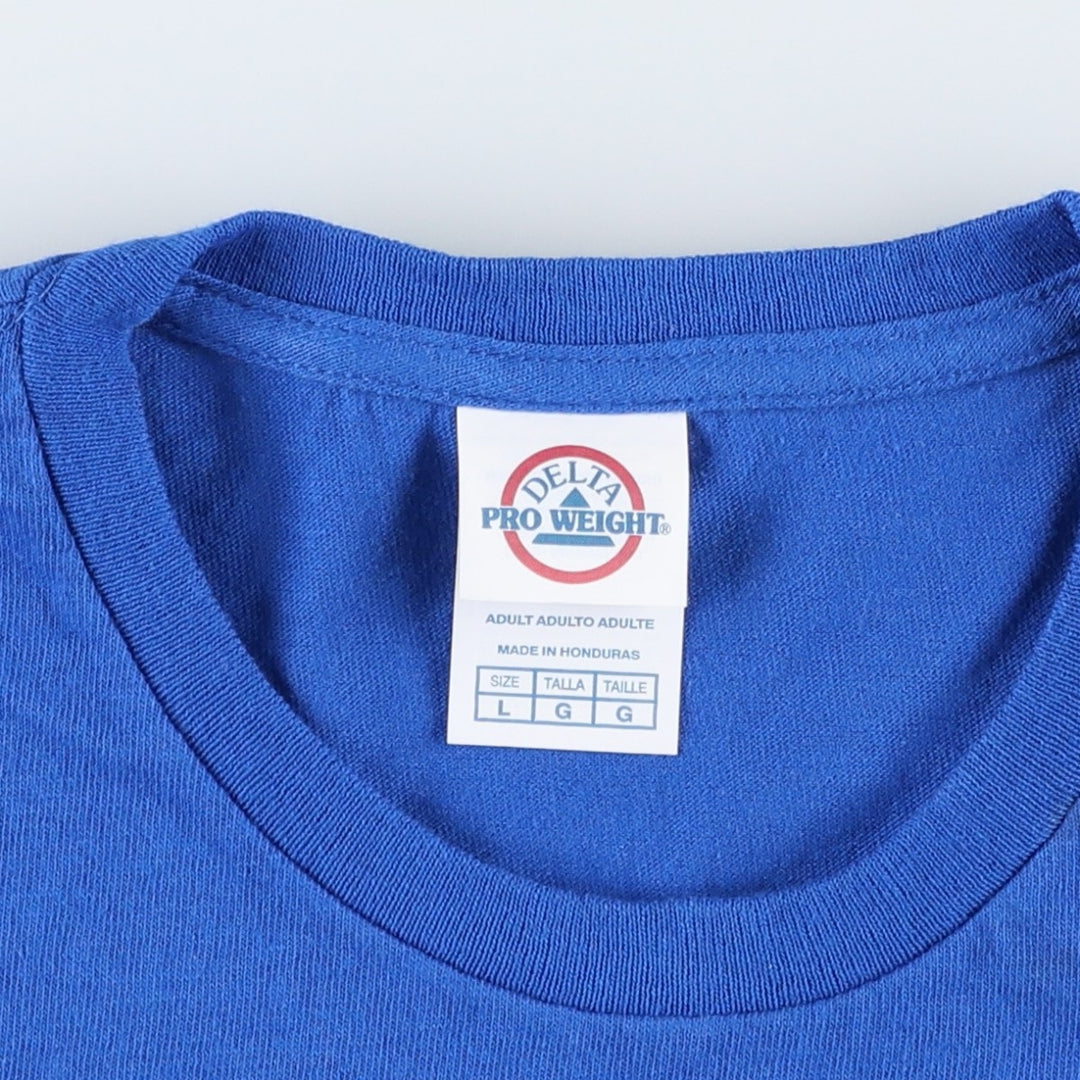 Delta McDonald's advertising T-shirt, men's size L (approx.) cotton blue type Vintage Second Hand