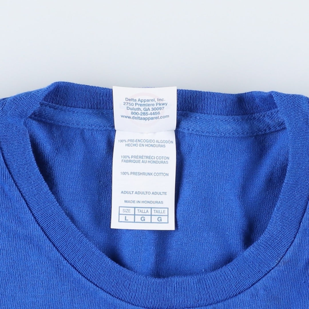 Delta McDonald's advertising T-shirt, men's size L (approx.) cotton blue type Vintage Second Hand