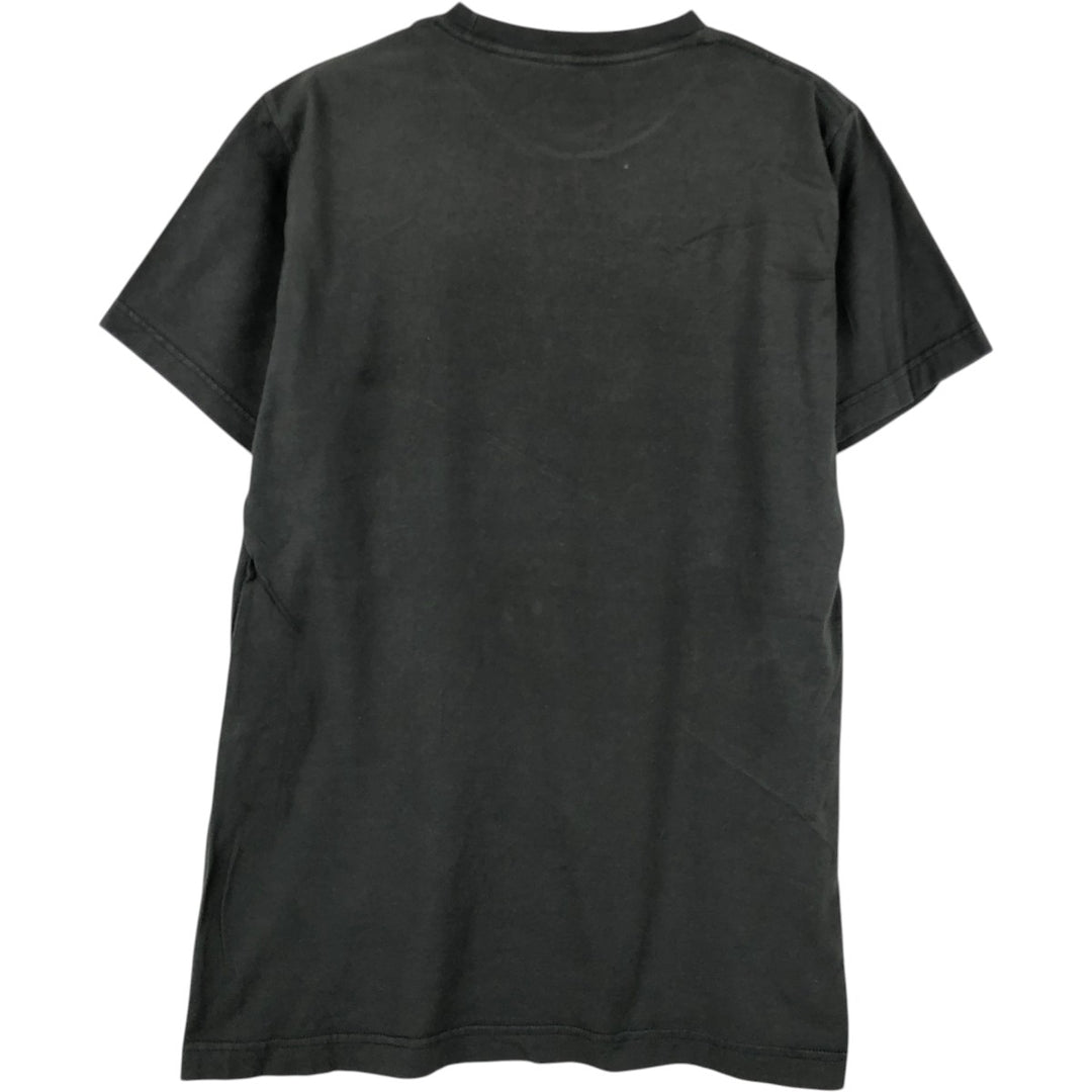 THE BEATLES Band T-shirt, Men's M size cotton Charcoal Vintage Second Hand