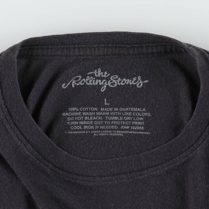 THE ROLLING STONES The Rolling Stones Band T-shirt Band T Men's L size cotton Charcoal Vintage Second Hand