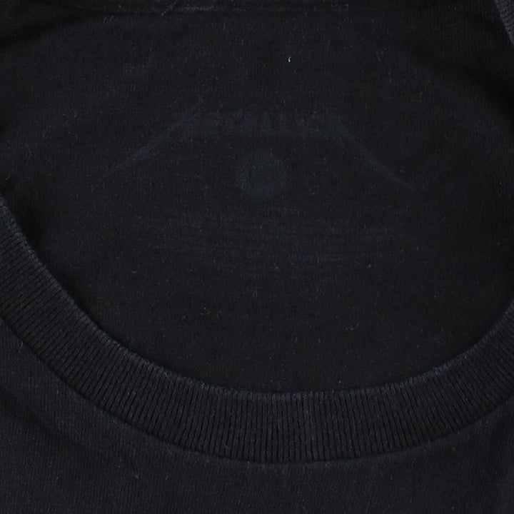 METALLICA RIDE THE LIGHTNING Skull Pattern Band T-Shirt (Men's Size L) unclear black type Vintage Second Hand