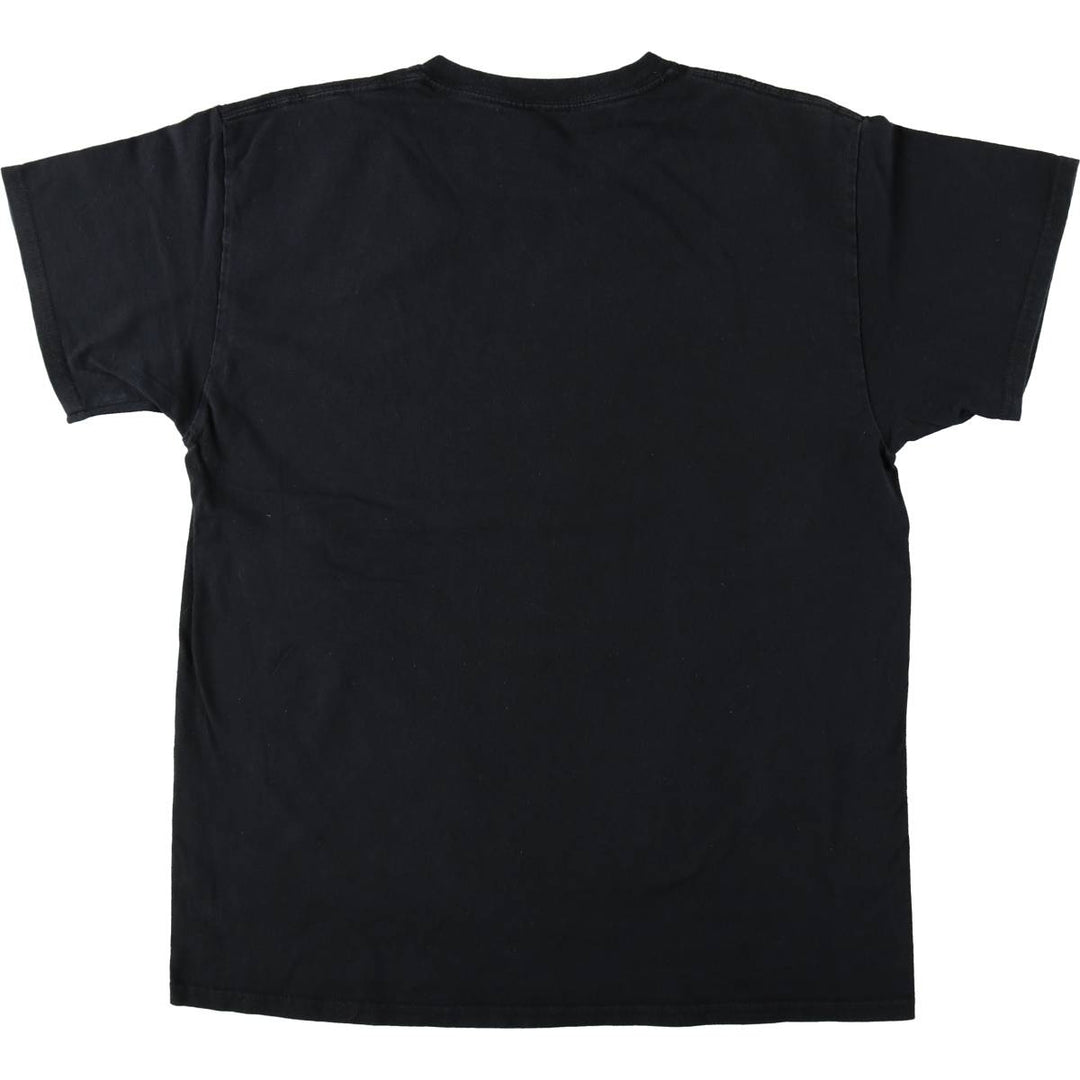 METALLICA Skull Pattern Band T-shirt Band Tee Men's M size unclear black type Vintage Second Hand