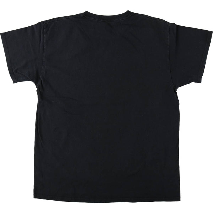 METALLICA Skull Pattern Band T-shirt Band Tee Men's M size unclear black type Vintage Second Hand