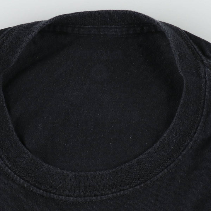 METALLICA Skull Pattern Band T-shirt Band Tee Men's M size unclear black type Vintage Second Hand