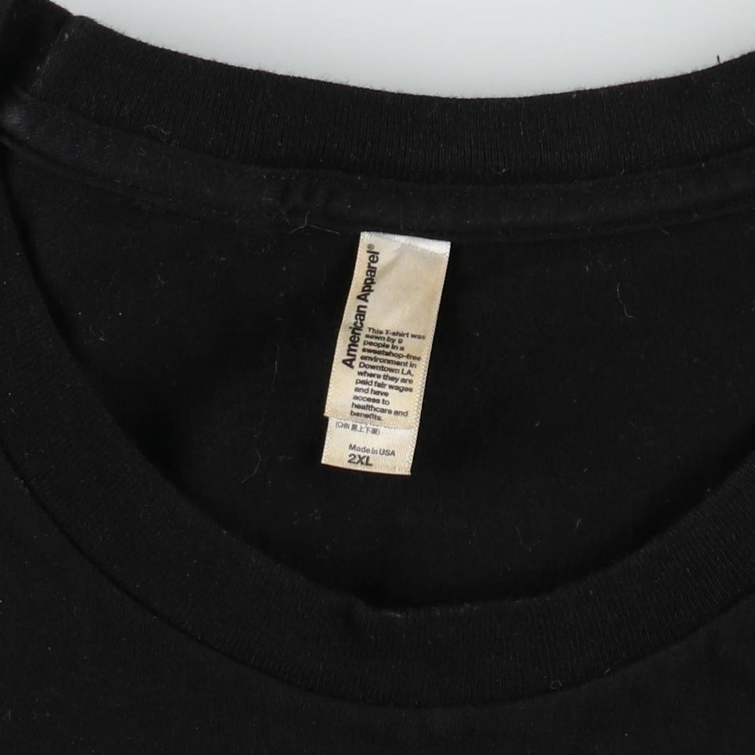 American Apparel Mudhoney Band T-Shirt, Made in USA, Men's XXL equivalent. cotton black type Vintage Second Hand