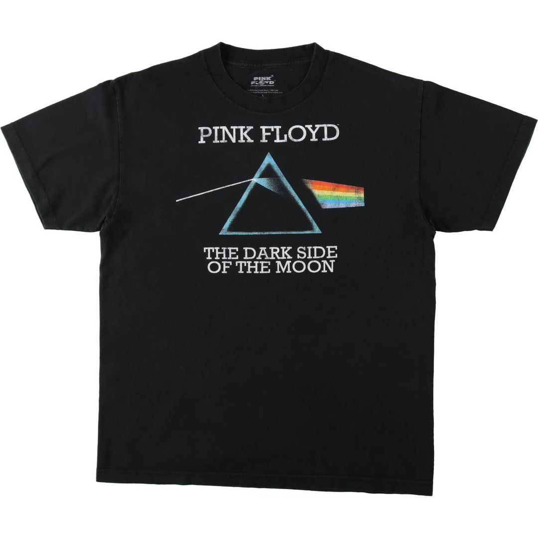 PINK FLOYD Pink Floyd Band T-shirt Band T Men's L size cotton black type Vintage Second Hand