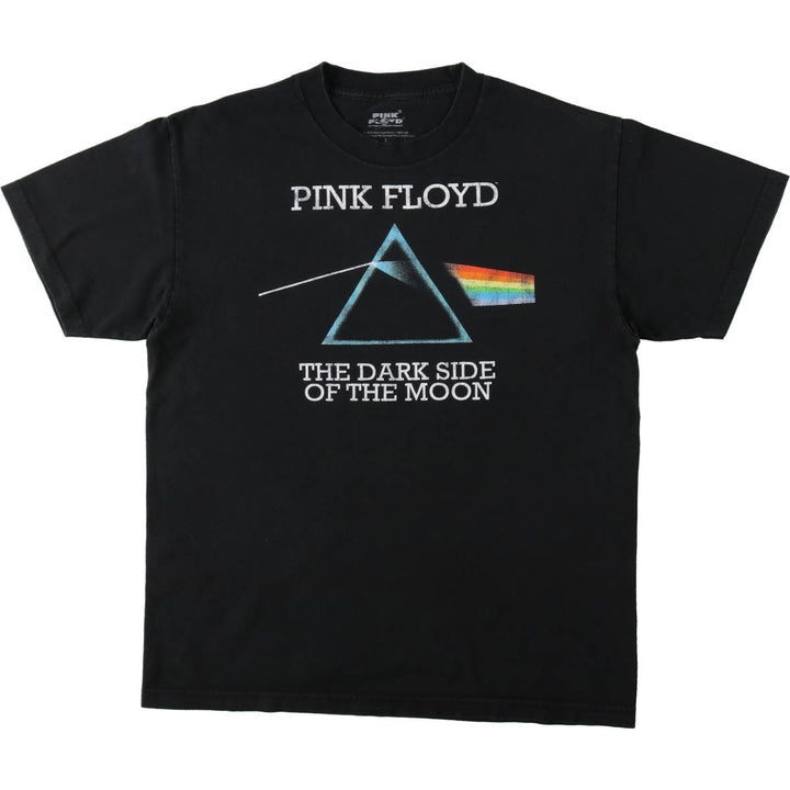 PINK FLOYD Pink Floyd Band T-shirt Band T Men's L size cotton black type Vintage Second Hand