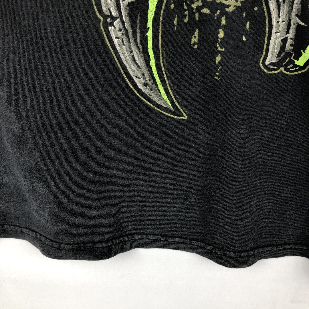 ALSTYLE METALLICA Skull Pattern Band T-Shirt (Men's Size M) cotton black type Vintage Second Hand