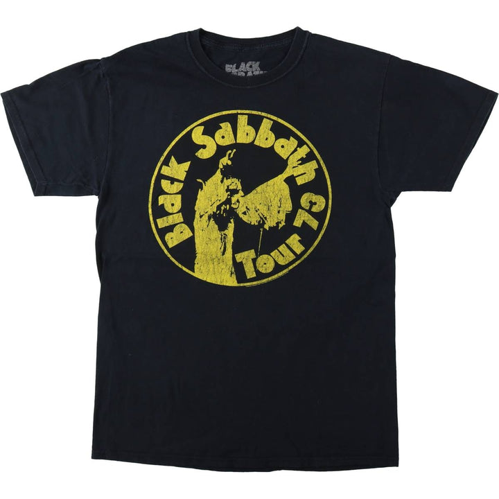 BLACK SABBATH Black Sabbath band T-shirt, band T, men's size M cotton black type Vintage Second Hand