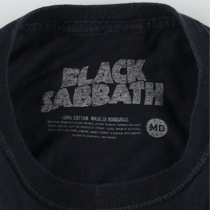 BLACK SABBATH Black Sabbath band T-shirt, band T, men's size M cotton black type Vintage Second Hand