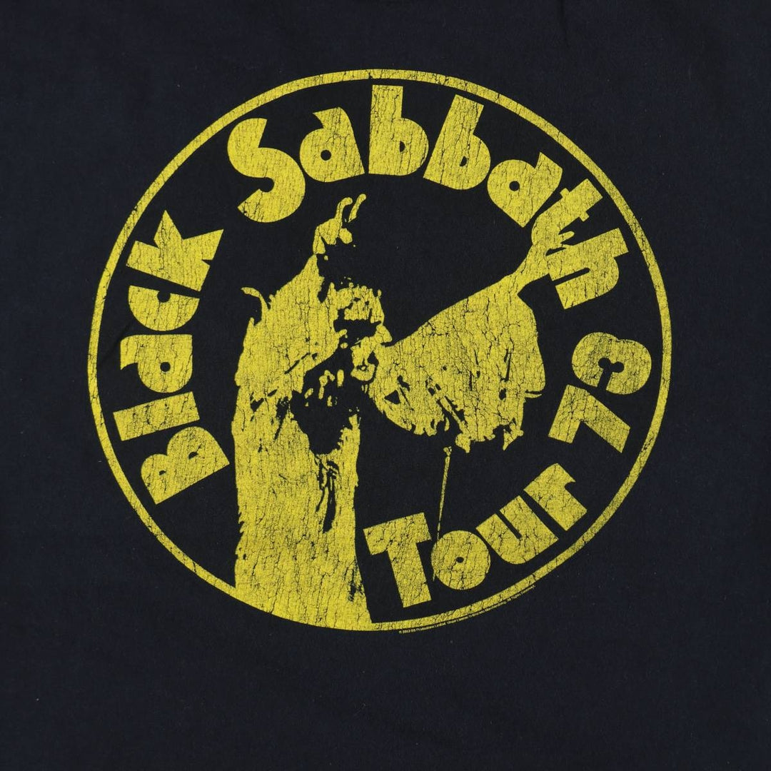 BLACK SABBATH Black Sabbath band T-shirt, band T, men's size M cotton black type Vintage Second Hand