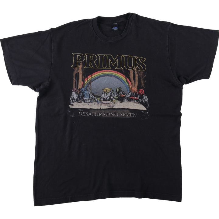 TULTEX PRIMUS Band T-Shirt, Men's Size L (equivalent) cotton black type Vintage Second Hand