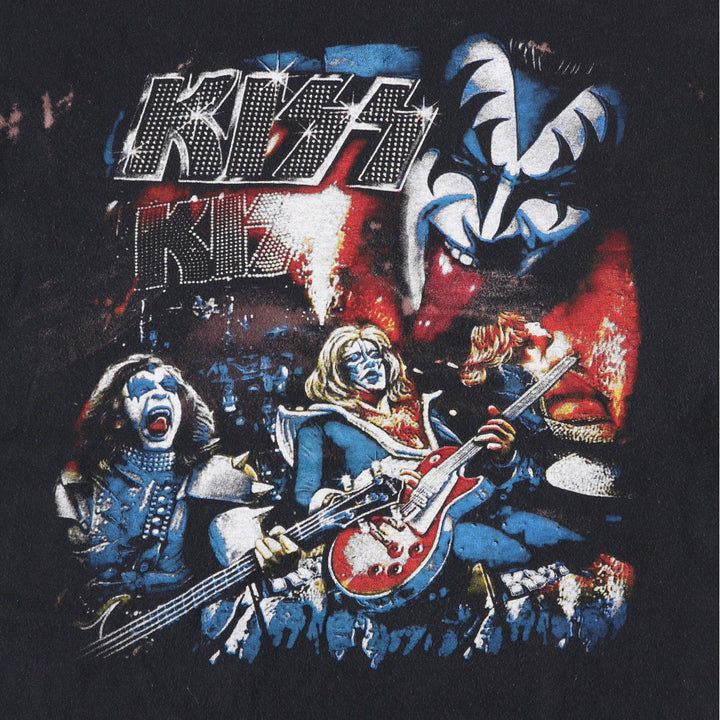 ALSTYLE KISS Band T-shirt (Men's size M) cotton black type Vintage Second Hand